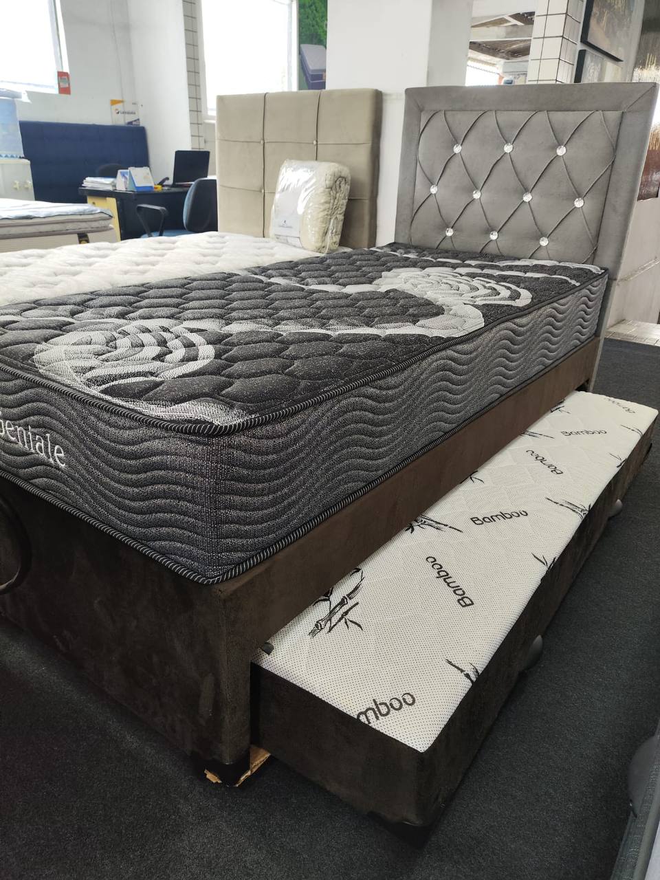 Cama Box Geniale com Auxiliar Bamboo